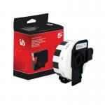 Five Star Non-OEM Replacement for Brother DK-11219 Black on White 12mm x 12mm 1200Roll FS673185 FS673185