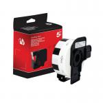 Five Star Non-OEM Replacement for Brother DK-11218 Black on White 24mm x 24mm 1000Roll FS673340 FS673340