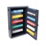 5 Star Deluxe Steel Key Cabinet 100 Key Capacity Dark Grey FS675119 FS675119