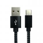 5 Star USB-A-USB-C Data and Charge Braided Cable 60w Black 1m FS675244 FS675244