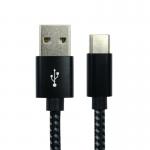 5 Star USB-A-USB-C Data and Charge Braided Cable 60w Black 2m FS675251 FS675251