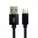 5 Star USB-A-USB-C Data and Charge Braided Cable 60w Black 2m FS675251 FS675251