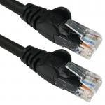 5 Star RJ45 Cable LSOH Moulded Network Cable Cat6 Black 1m FS676208 FS676208