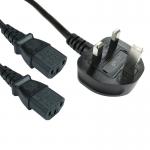 5 Star Power Cable 2m Splitter Kettle Lead C13 FS676491 FS676491