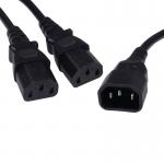 5 Star Power Cable C14 to 2x C13 Power Splitter Cable 2.5m FS676656 FS676656
