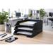 5 Star Self Stacking Letter Tray Black FS676658 FS676658