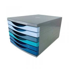 5 Star 6 Drawer Tower 180mm 6x30mm Cool BreezeGrey FS676750 FS676750