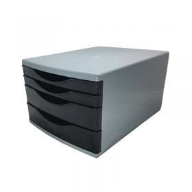 5 Star 4 Drawer Tower 180mm 2x30mm 2x60mm Classic BlackGrey FS676762 FS676762