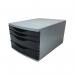 5 Star 4 Drawer Tower 180mm 2x30mm 2x60mm Classic BlackGrey FS676762 FS676762