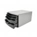 5 Star 4 Drawer Tower 180mm 2x30mm 2x60mm Classic BlackGrey FS676762 FS676762