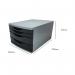 5 Star 4 Drawer Tower 180mm 2x30mm 2x60mm Classic BlackGrey FS676762 FS676762