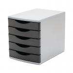 5 Star 5 Drawer Tower 300mm 5x60mm BlackGrey FS676765 FS676765