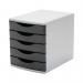 5 Star 5 Drawer Tower 300mm 5x60mm BlackGrey FS676765 FS676765