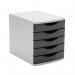 5 Star 5 Drawer Tower 300mm 5x60mm BlackGrey FS676765 FS676765