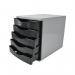 5 Star 5 Drawer Tower 300mm 5x60mm BlackGrey FS676765 FS676765