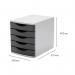 5 Star 5 Drawer Tower 300mm 5x60mm BlackGrey FS676765 FS676765