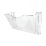 5 Star Wall Pocket Literature Holder with Wall Fixings A4 Landscape Crystal FS677401 FS677401