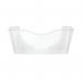 5 Star Wall Pocket Literature Holder with Wall Fixings A4 Landscape Crystal FS677401 FS677401