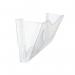 5 Star Wall Pocket Literature Holder with Wall Fixings A4 Landscape Crystal FS677401 FS677401