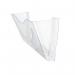 5 Star Wall Pocket Literature Holder with Wall Fixings A4 Landscape Crystal FS677401 FS677401
