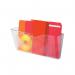 5 Star Wall Pocket Literature Holder with Wall Fixings A4 Landscape Crystal FS677401 FS677401