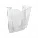 5 Star Wall Pocket Literature Holder with Wall Fixings A4 Portrait Crystal FS677463 FS677463