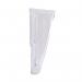 5 Star Wall Pocket Literature Holder with Wall Fixings A4 Portrait Crystal FS677463 FS677463