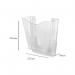 5 Star Wall Pocket Literature Holder with Wall Fixings A4 Portrait Crystal FS677463 FS677463