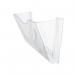 5 Star 3 Pocket Wall Literature Holder A4 Landscape with Wall Fixings and Hanging Bracket FS677467 FS677467