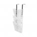 5 Star 3 Pocket Wall Literature Holder A4 Portrait with Wall Fixings and Hanging Bracket FS677534 FS677534