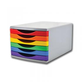 5 Star 6 Drawer Tower 6x30mm 180mm Rainbow FS677826 FS677826