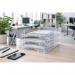 5 Star Contemporary Self Stacking Letter Tray Crystal FS677861 FS677861