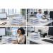 5 Star Contemporary Self Stacking Letter Tray Crystal FS677861 FS677861
