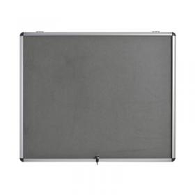 5 Star Glazed Fire Retardant Noticeboard 15x A4 Sheets Grey FS679454 FS679454