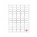 5 Star A4 Mini Sheet Labels 45.7x21.2mm Pack of 4800 FS679587 FS679587