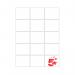 5 Star A4 Address and Parcel Labels 59x51mm Pack of 1500 FS679701 FS679701