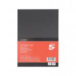5 Star A4 Black Card x10 Cards 120 Cards in Total Pack of 12 FS680046 FS680046