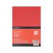5 Star A4 Red Card x10 Cards 120 Cards in Total Pack of 12 FS680112 FS680112