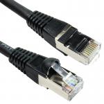 5 Star Cat6A SSTP LSOH Patch Cable Snagless 3m Black FS686959 FS686959