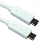 5 Star USB-C to USB-C 10GBPS Cable 100W 1.8m White FS687016 FS687016