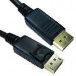 5 Star Locking DisplayPort Cable 5m Black FS687088 FS687088