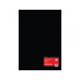 5 Star A1 Black Mountboard 1400 Micron Pack of 10 FS687091 FS687091