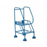 5 Star UK Domed Feet Punched 2 Tread Steps Blue FS687549 FS687880