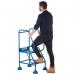 5 Star UK Domed Feet Punched 2 Tread Steps Blue FS687549 FS687880