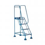 5 Star UK Domed Feet Punched 4 Tread Steps Blue FS687636 FS687884