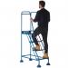 5 Star UK Domed Feet Punched 4 Tread Steps Blue FS687636 FS687884