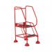 5 Star UK Domed Feet Anti-Slip 2 Tread Steps Red FS687659 FS687890