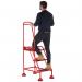 5 Star UK Domed Feet Anti-Slip 3 Tread Steps Red FS687661 FS687891