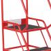 5 Star UK Domed Feet Anti-Slip 5 Tread Steps Red FS687669 FS687904