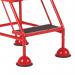 5 Star UK Domed Feet Anti-Slip 5 Tread Steps Red FS687669 FS687904